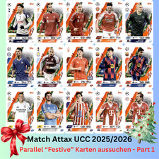 Topps MATCH ATTAX 25/26 Champions League 2025/2026 - FESTIVE PARALLEL Teil 1-250