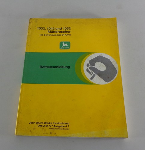 Betriebsanleitung john deere - betriebsanleitung,