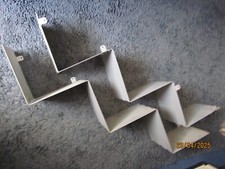 2 St. Regal Metall Zickzackregal massiv schwer Wandregal grau Wohnung Gewerbe