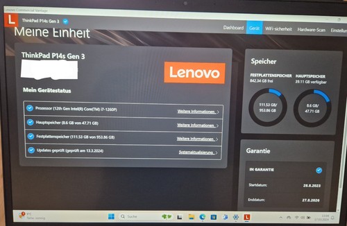 Notebook lenovo thinkpad p14s - lenovo,