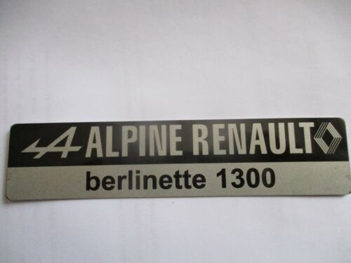 Typenschild renault alpine - typenschild,