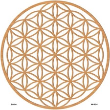 Blume des Lebens Holz-Wandbild