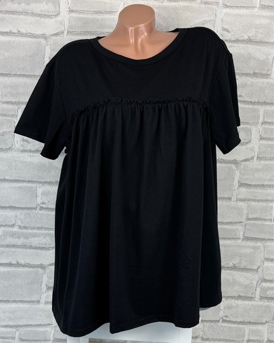 Long shirt mit - t-shirt, rüschen