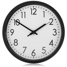 Analoge Wanduhr mit großem Ziffernblatt - schöne Uhr für Küche, Wohnzimmer,Schl