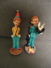 2  Clown Figuren Zauberer