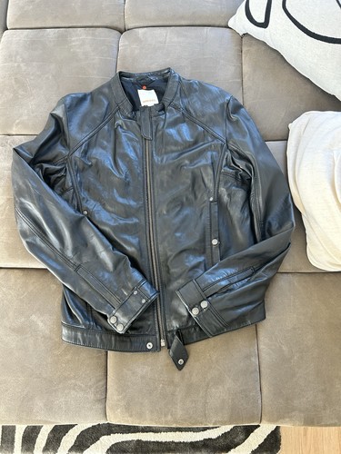 Diesel lederjacke schwarz gold - lederjacke,