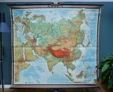 VINTAGE | SCHULWANDKARTE ASIEN