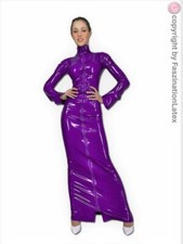 SEXY langes Latex-Kleid -
