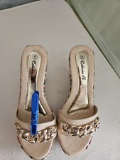 Wedges Vintage Stil Pantolette