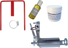 Wühlmausfalle Kieferle Set mit Halterung Lockmittel und Pflegeöl #030.022