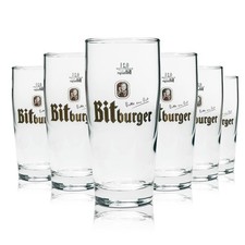 12x Bitburger Bier Glas 0,2l