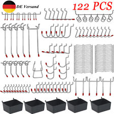 122x Lochwandhaken Lochplattenhaken Lochwand werkzeughalter Wandhaken Hakenset.