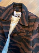 Ganni damen wolljacquardmantel - damen,