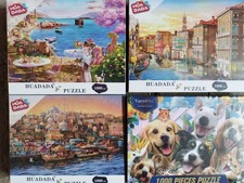4x Puzzle, Spielepaket, 1000er
