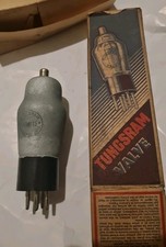 VINTAGE RADIOVENTIL HP 4115, VON TUNGSRAM, MADE IN ENGLAND