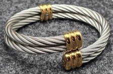 Philippe Charriol Armreif CELTIC Serie - Armband 2 x 5mm Edelstahl / Bicolor