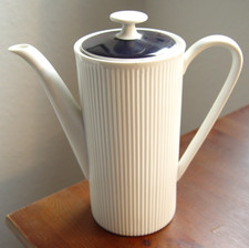 °°° ARZBERG FORM: 2075 ATHENA KOBALT LÖFFELHARDT KAFFEEKANNE 24 CM + DECKEL °°°