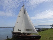 Ruderboot gebraucht, Lärche und Mahagoni, BJ. 1960 4 Riemen, L. 6,10 m, B. 1,60m