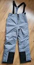 Yigga Skihose Schneehose Hose Winter grau meliert Jungen Mädchen Gr. 140 *NEU*