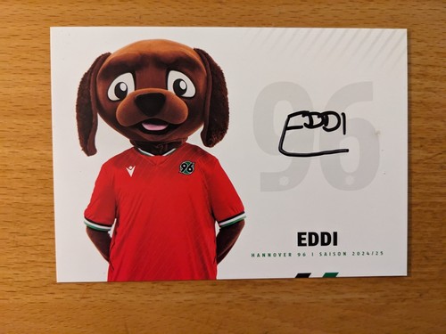 Maskottchenkarte eddi hannover - maskottchenkarte,