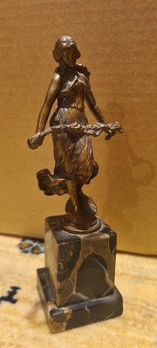 Elegante bronze figur - elegante, bronze-figur