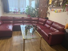 Roter XXL Ecksofa