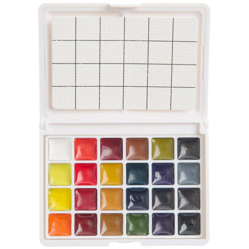 Mini aquarellfarbkasten 24 - mini, aquarellfarbkasten,