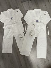 Taekwondo Anzug 2 Stück Gr. 100 & 110 Kwon Weiße Gürtel Dabei Kinder Anzug 