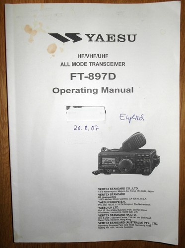Yaesu 897d operating - yaesu,