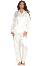 Normann Damen Satin Pyjama