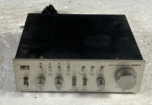 Aiwa c22 stereo preamplifier - aiwa,