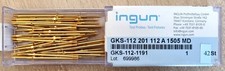 Ingun GKS-112 201 112 A 1505 MD vergoldete Prüfstifte x42