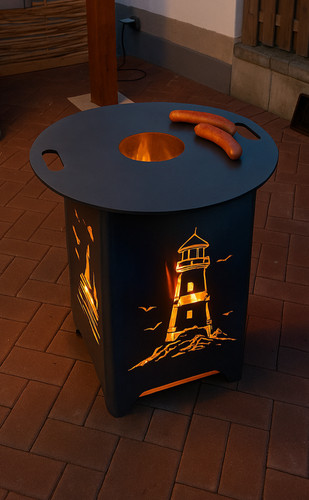 Stahl grillplatte rund - grillplatte, Ø