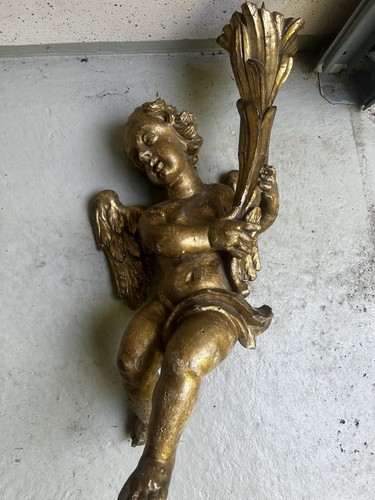 Goldfarbene engel putte figur - goldfarbene,