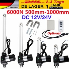 12V 24V 6000N Elektrischer Linearantrieb 50mm 600mm 1000mm Linear Actuator Motor
