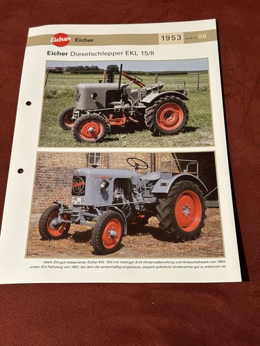 Eicher traktor dieselschlepper - traktor,