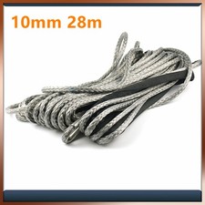 9299KG Kunststoffseil Windenseil Seilwinde Forstseil w/ Haken ATV 10mmX28m