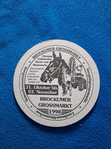 Bierdeckel 1998 brockumer - bierdeckel,
