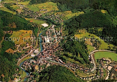 Schiltach fliegeraufnahme - schiltach,