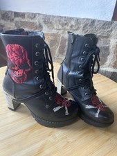 NEW ROCK NEOTR005-S25 Vintage Retro Stiefel Rock Punk Leder Boots