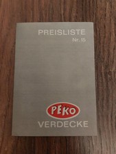 Original Preisliste Nr. 15