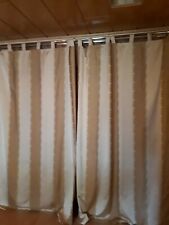 2-er Schlaufenschal Vorhänge Gardinen Fenster Stores Verdunkelt,gestreigebraucht