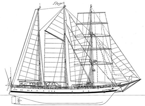 Iskra segelschulschiff - iskra, ii,