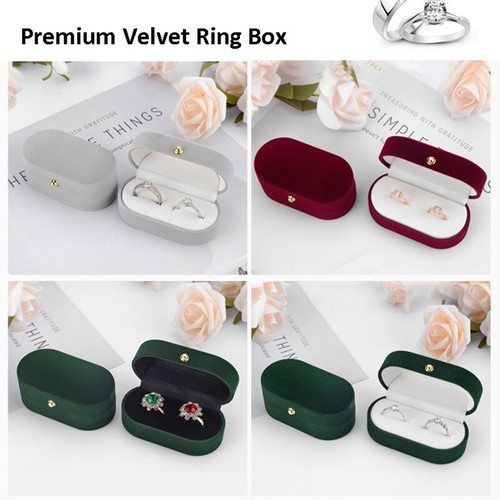 Samt ring box - ring, ringschachtel