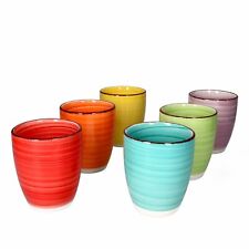 6er Kaffeebecher Set Uni bunt