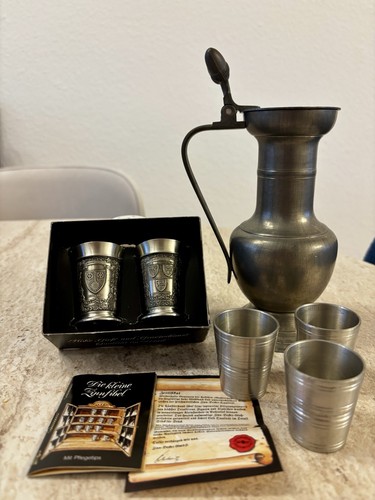 Echtes zinn set krug - echtes, +