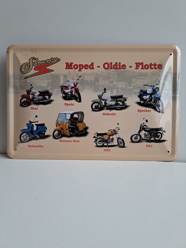 Blechschild simson moped - blechschild,
