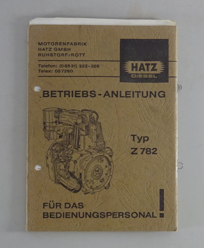 Betriebsanleitung hatz - betriebsanleitung,