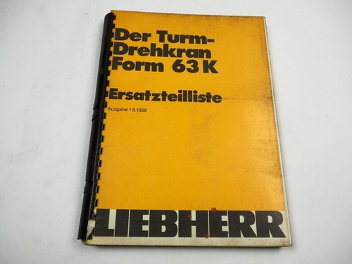 Liebherr form 63k - liebherr,