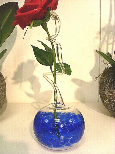 Rosenvase lauscha glas - rosenvase,